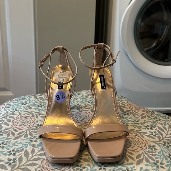 Nine West Nude Ankle Strap Heels - Picture 2 of 4